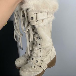 Y2K Aldo Chunky Winter Knee High Boots